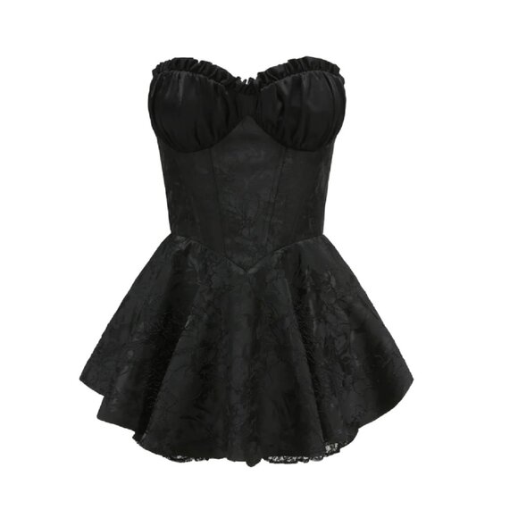 Airina Mini Dress by Nana Jacqueline in Black - Picture 8 of 9